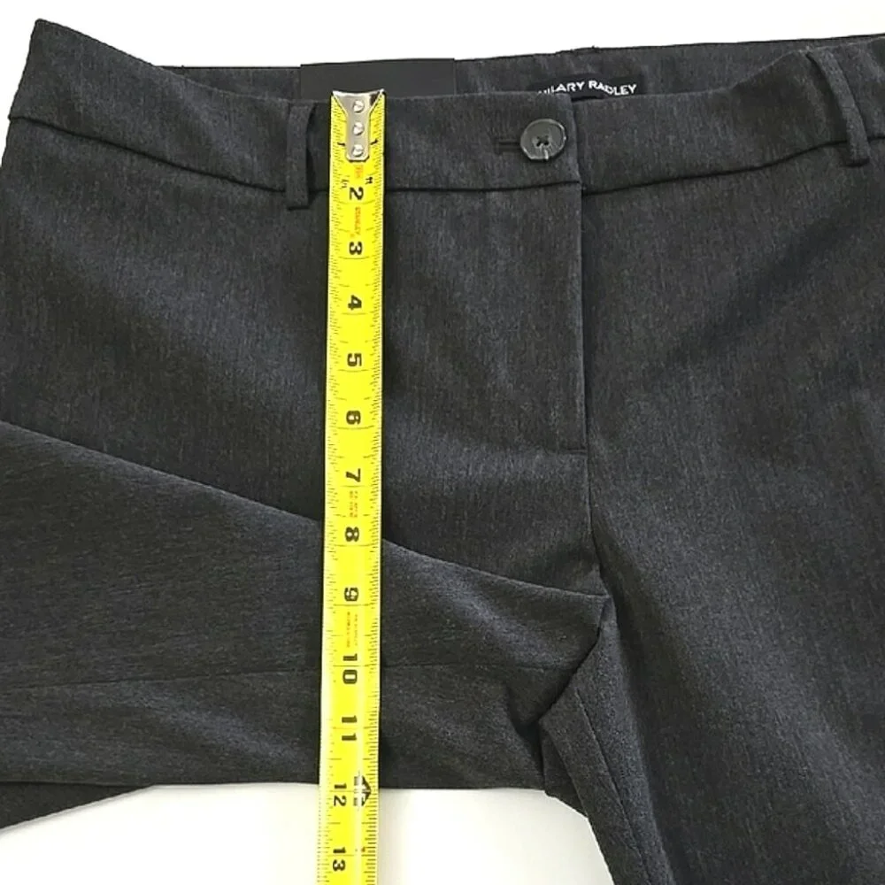 NWT Hilary Radley Women's Charcoal Grey Dress Straight Pants Stretch Size 16 - Picture 15 of 16